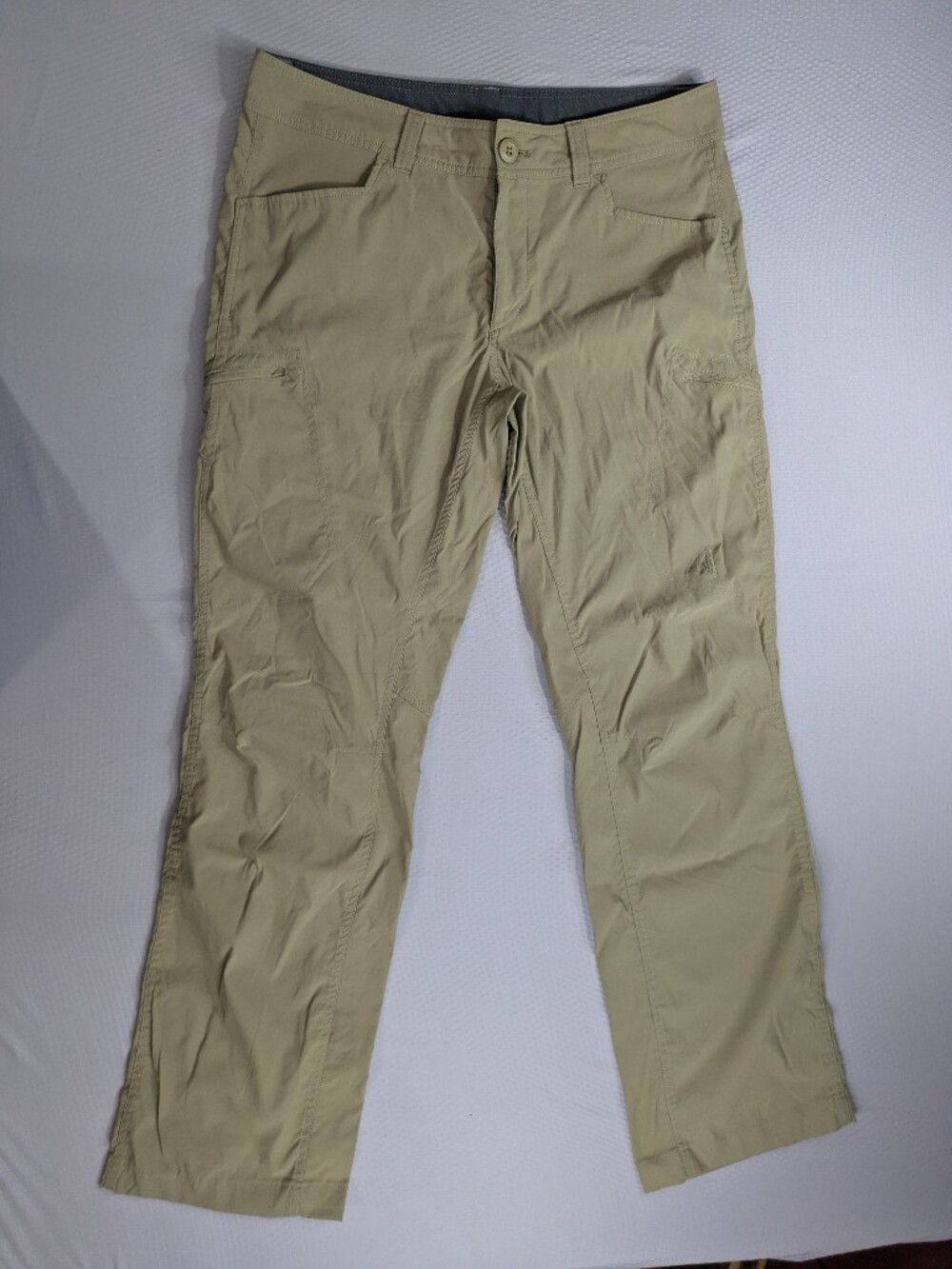Eddie Bauer Pants Mens 36x32 Beige First Ascent Guide Pro Cargo Hiking Outdoor